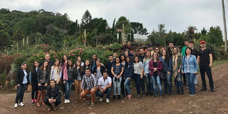 Alunos na visita técnica